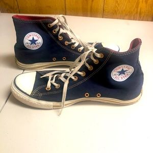 Men’s Dungaree Blue Converse High Top Sneakers